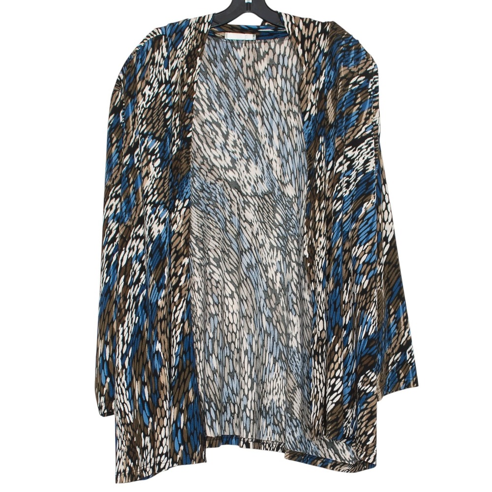 Ulla Popken Cardigan Slinky Boho Eclectic Casual Travel Office Career Artsy 5X